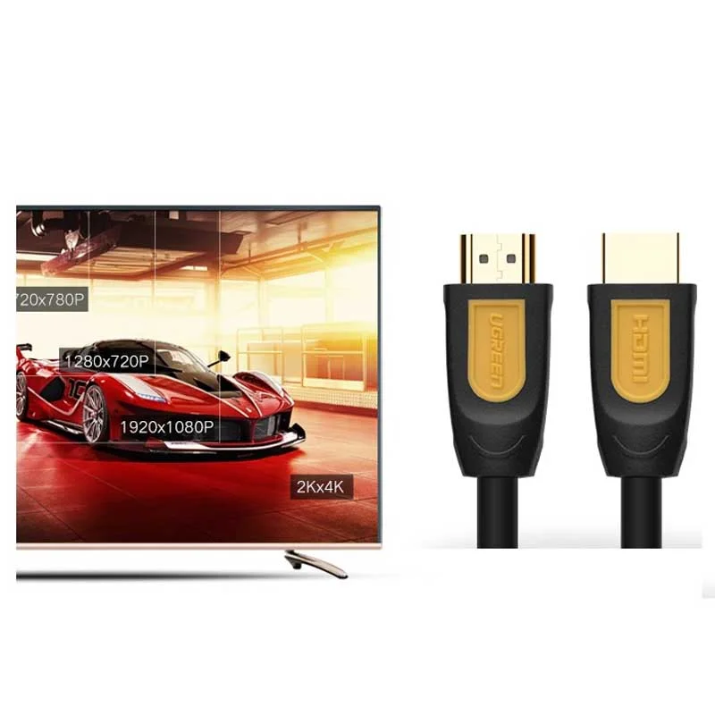 Cáp dữ liệu dạng dẹt HDMI 1.4 truyền âm thanh hình ảnh màu đen dài 3M Ugreen 11186 HD101 — ảnh 3