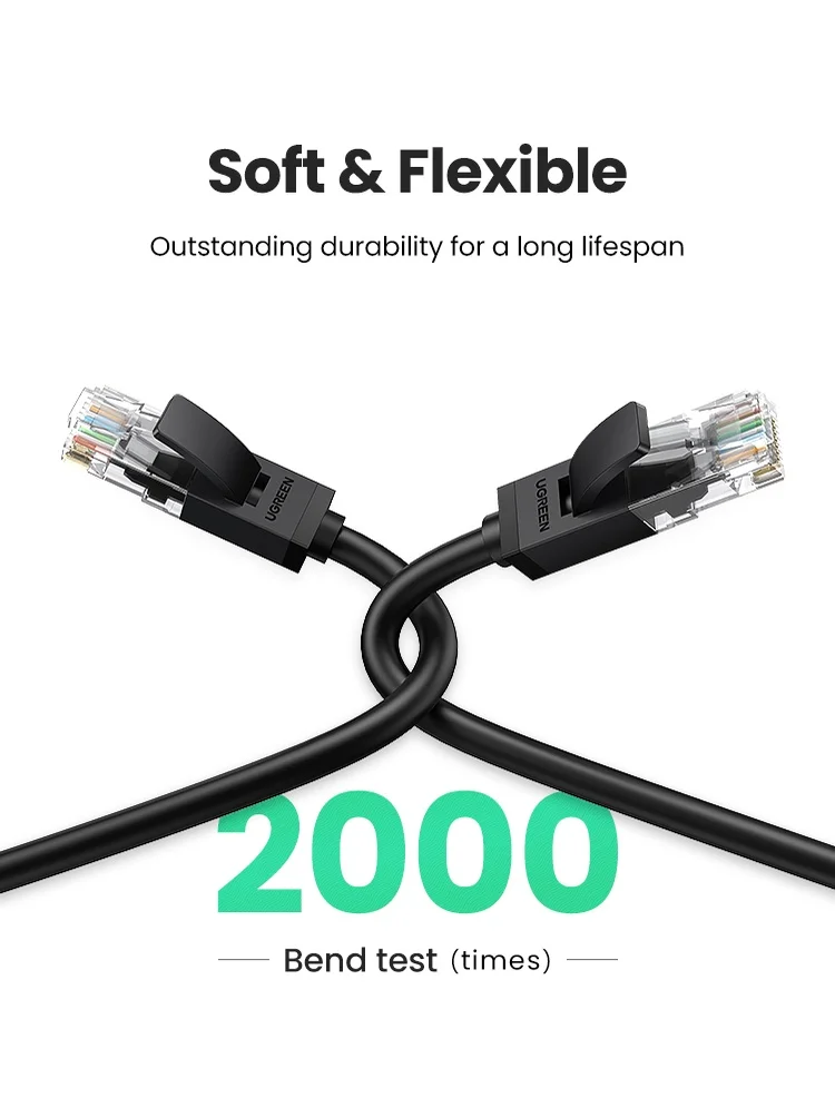 Cáp dữ liệu dạng dẹt nối mạng CAT7 F/FTP dài 1M Ugreen (40159)