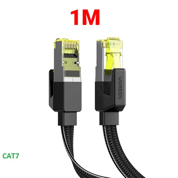 Cáp dữ liệu dạng dẹt nối mạng CAT7 F/FTP dài 1M Ugreen (40159) — ảnh 1