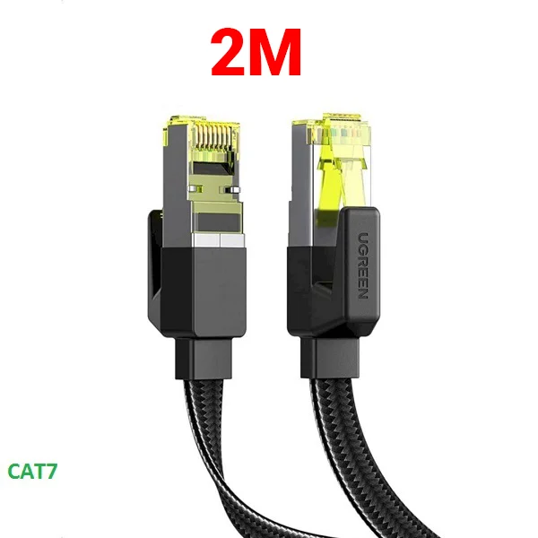 Cáp dữ liệu dạng dẹt nối mạng CAT7 F/FTP dài 2M Ugreen (40161)