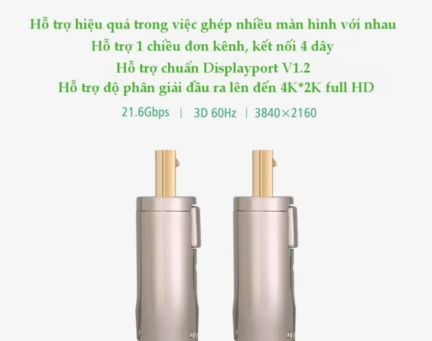 Cáp dữ liệu Displayport 1.2 truyền âm thanh hình ảnh dài 1.5M Ugreen (30119) — ảnh 9