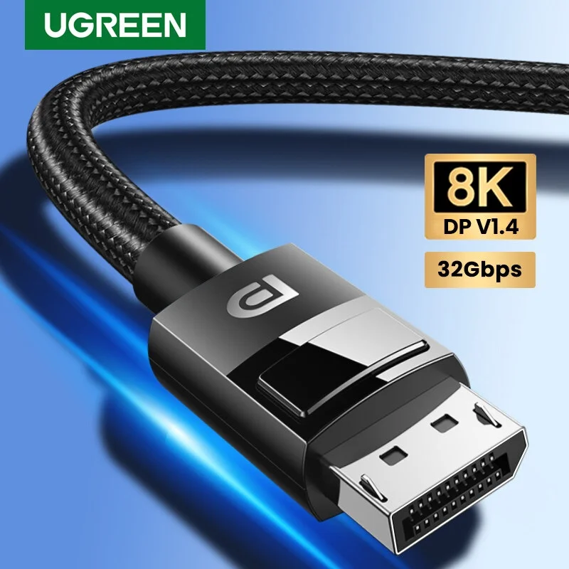 Cáp dữ liệu DP 1.4 hỗ trợ 8K truyền âm thanh hình ảnh dài 1M Ugreen (80390) — ảnh 2