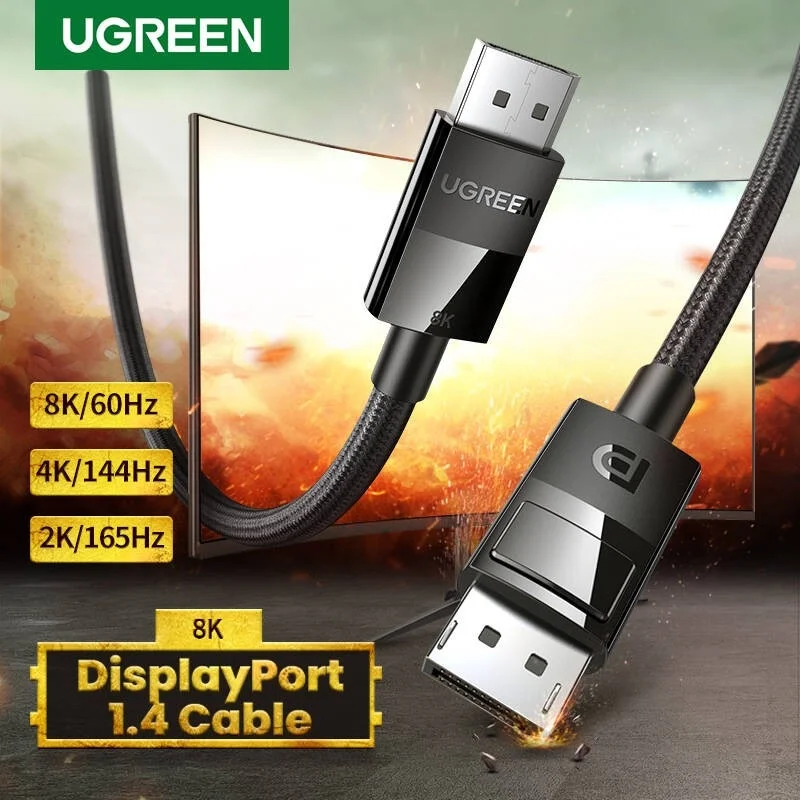 Cáp dữ liệu DP 1.4 hỗ trợ 8K truyền âm thanh hình ảnh dài 1M Ugreen (80390) — ảnh 4