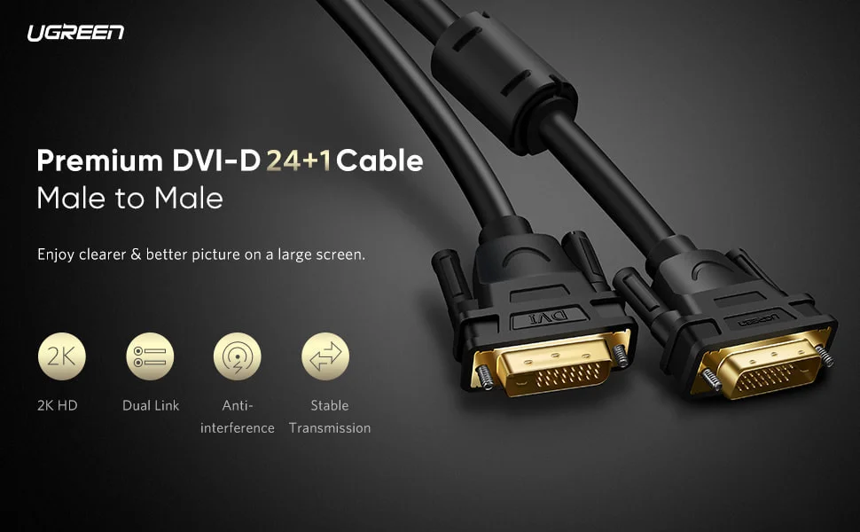 Dây DVI 24+1 dài 25M Ugreen (11644)