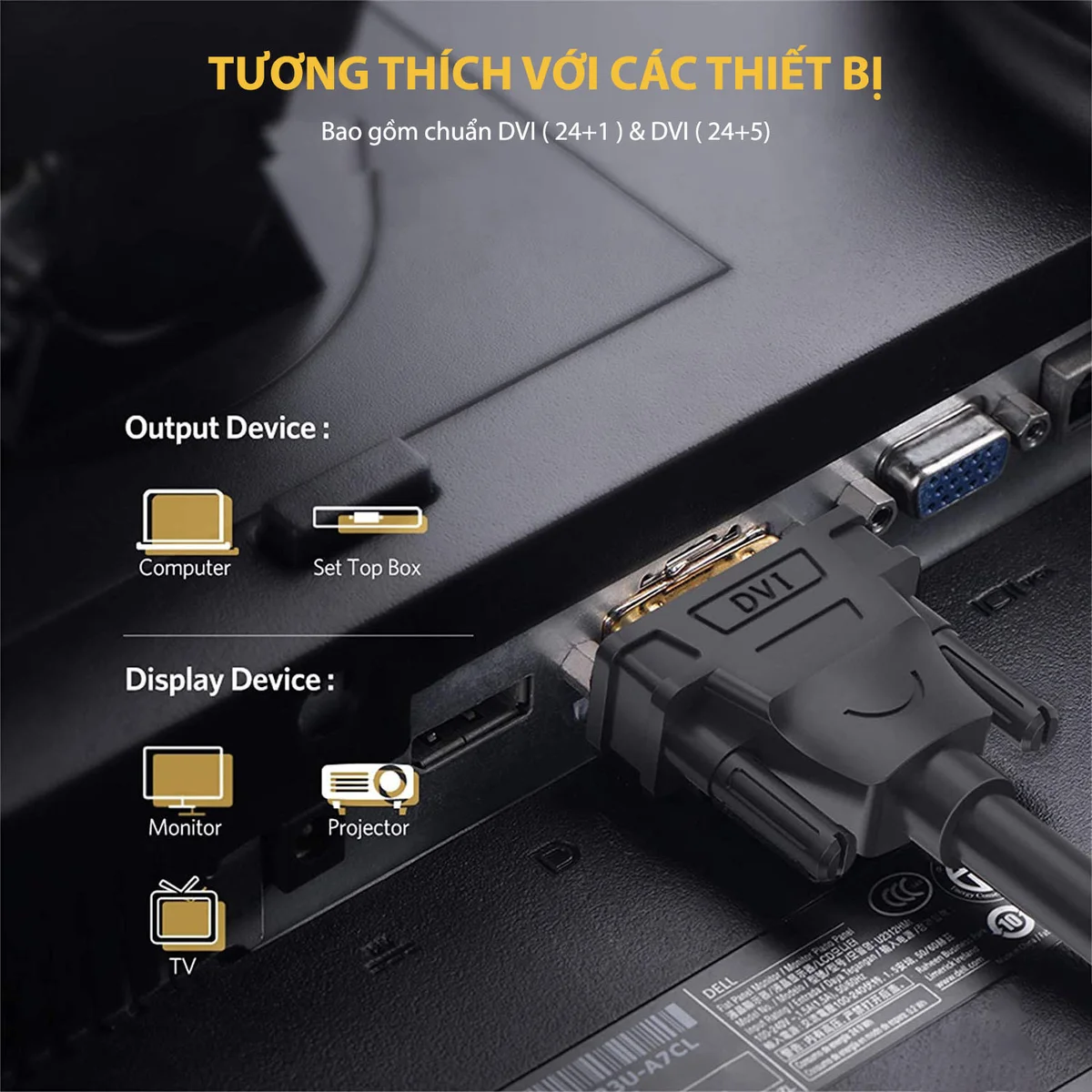 Dây DVI 24+1 dài 25M Ugreen (11644)