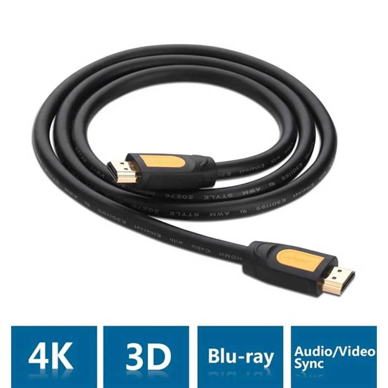 Dây HDMI 1.4 đồng 100% 19+1 màu đen dài 5M Ugreen 10167
