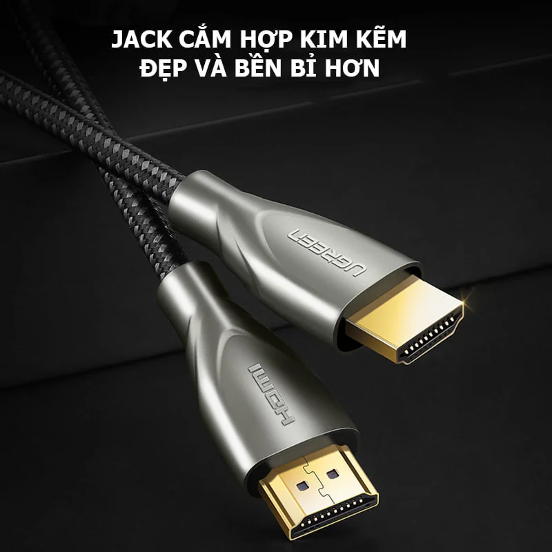Cáp dữ liệu HDMI 2.0 truyền âm thanh hình ảnh dài 10M Ugreen 50112 cao cấp HD131 — ảnh 2