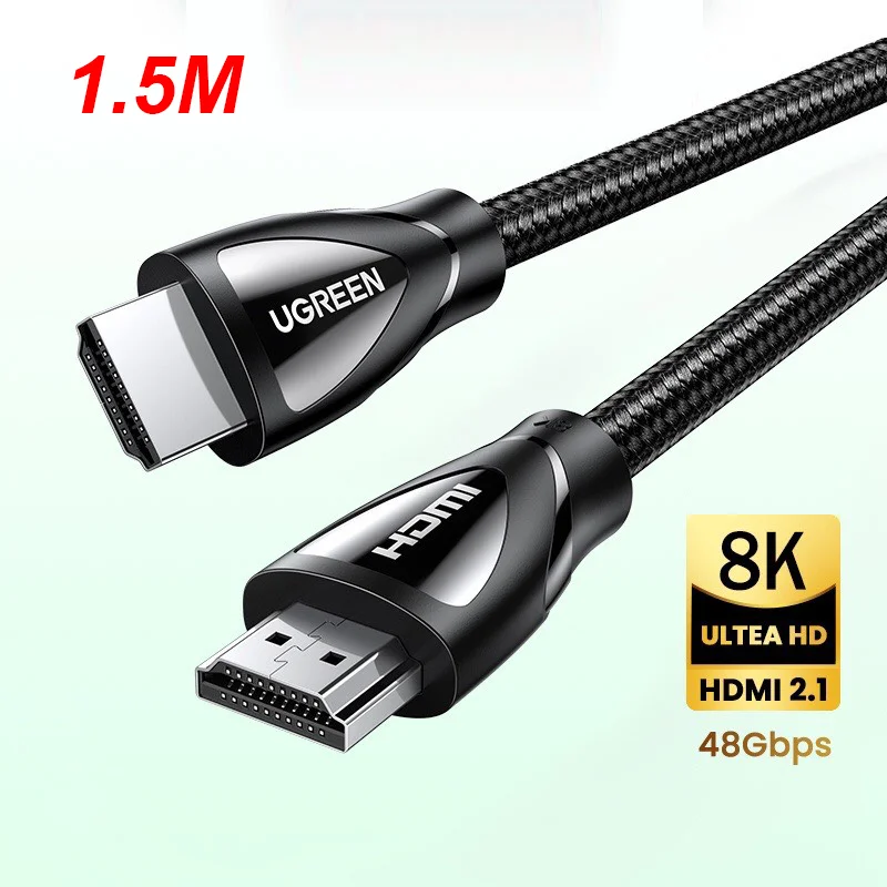 Cáp dữ liệu HDMI 2.1 hỗ trợ 8K truyền âm thanh hình ảnh dài 1.5M Ugreen (80402)