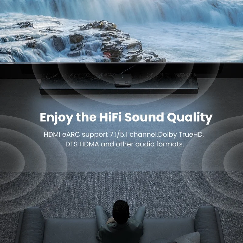 Cáp dữ liệu HDMI 2.1 hỗ trợ 8K truyền âm thanh hình ảnh dài 1M Ugreen (70319) — ảnh 5