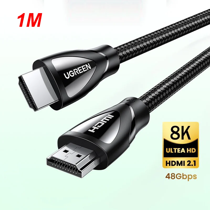 Cáp dữ liệu HDMI 2.1 hỗ trợ 8K truyền âm thanh hình ảnh dài 1M Ugreen (80401)