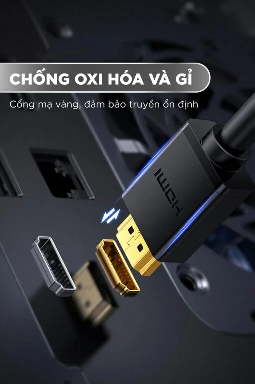 Cáp dữ liệu HDMI sang DVI 24+1 truyền hình ảnh dài 8M màu đen Ugreen 10164 — ảnh 2