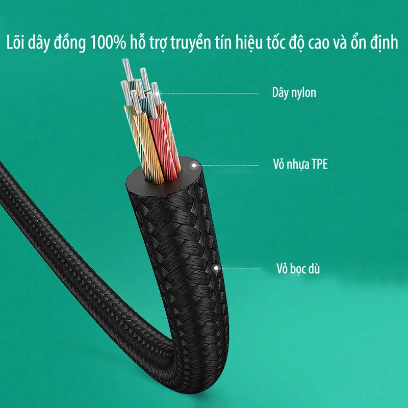 Cáp dữ liệu Lightning sang AV Ugreen (30756)