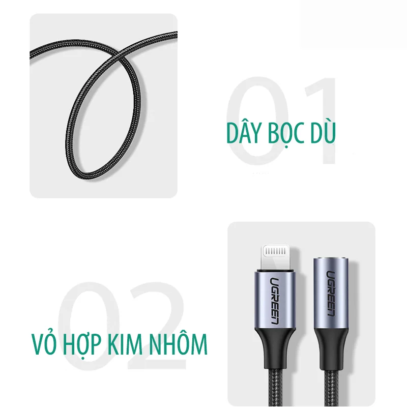 Cáp dữ liệu Lightning sang AV Ugreen (30756) — ảnh 8