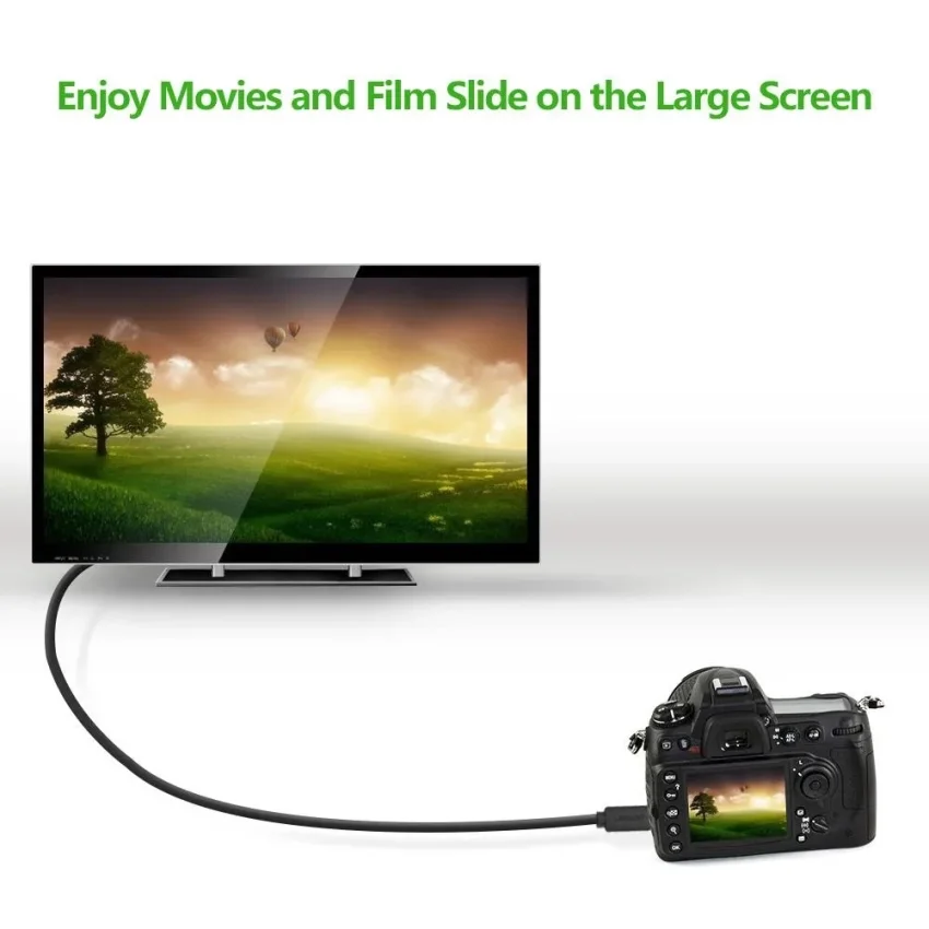 Cáp dữ liệu micro HDMI sang HDMI 1.4 truyền âm thanh hình ảnh dài 1M Ugreen (40506)