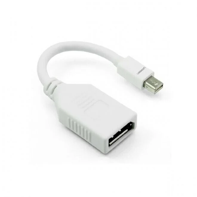 Cáp dữ liệu mini Displayport sang Displayport truyền âm thanh hình ảnh,dài 15CM Ugreen (10445)