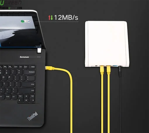 Cáp dữ liệu nối mạng CAT5e UTP,truyền dữ liệu giữa các máy tính,dài 15M Ugreen (60815)