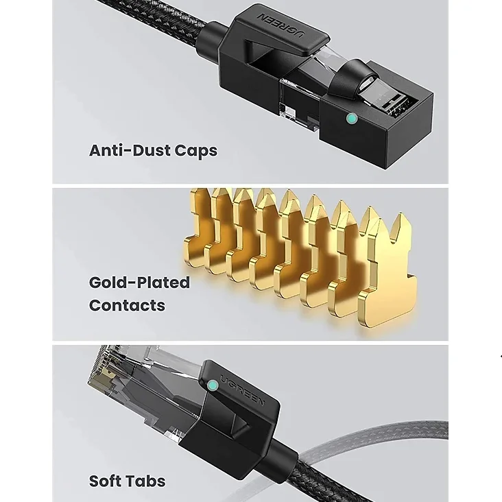 Cáp dữ liệu nối mạng CAT6 ,truyền dữ liệu giữa các máy tính,dài 3M Ugreen (70681)