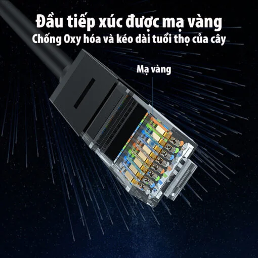 Cáp dữ liệu nối mạng CAT6 UTP truyền dữ liệu giữa các máy tính dài 50M Ugreen (20170) — ảnh 2