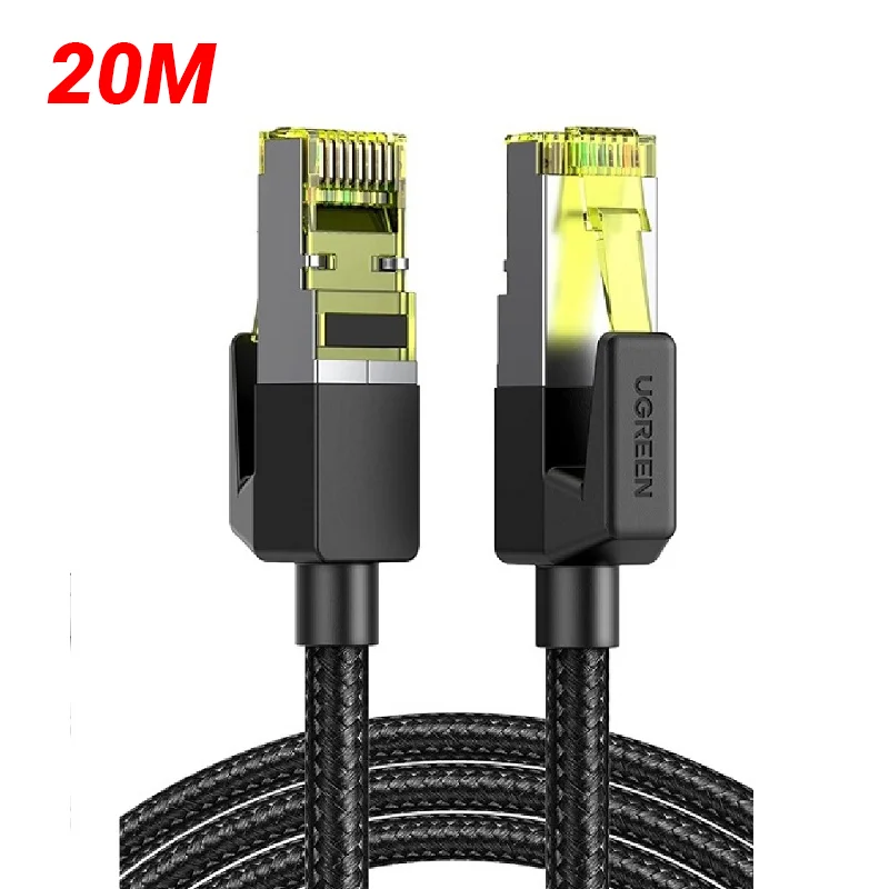 Cáp dữ liệu nối mạng CAT7 truyền dữ liệu giữa các máy tính dài 20M Ugreen (30793)