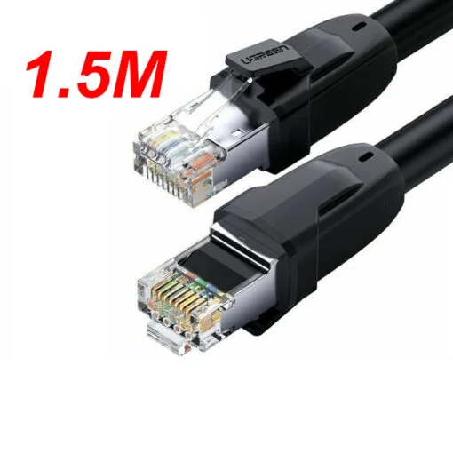 Cáp dữ liệu nối mạng CAT8 S/FTP, truyền dữ liệu giữa các máy tính, dài 1.5M Ugreen (70328)