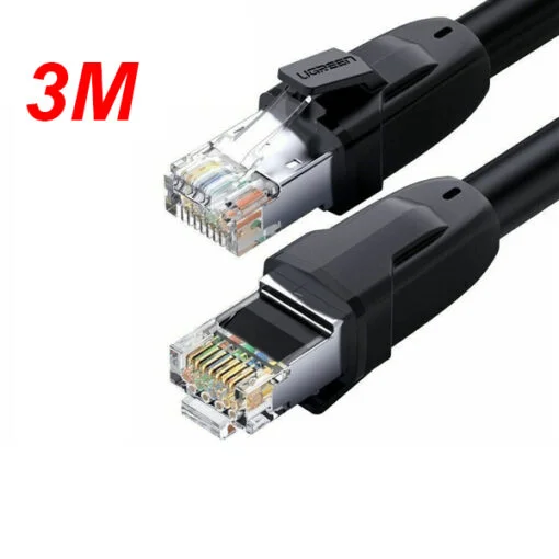 Cáp dữ liệu nối mạng CAT8 S/FTP, truyền dữ liệu giữa các máy tính, dài 3M Ugreen (70330)