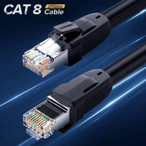 Cáp dữ liệu nối mạng CAT8, truyền dữ liệu giữa các máy tính, dài 10M Ugreen (70616) — ảnh 2