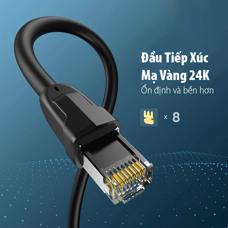 Cáp dữ liệu nối mạng CAT8, truyền dữ liệu giữa các máy tính, dài 10M Ugreen (70616) — ảnh 4