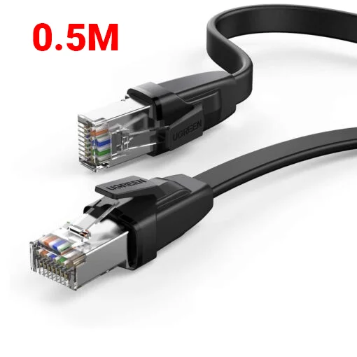 Cáp dữ liệu nối mạng CAT8 U/FTP truyền dữ liệu giữa các máy tính dài 0.5M Ugreen (10979)