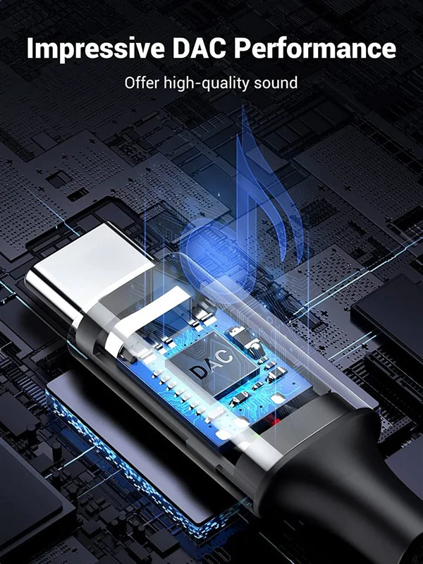 Cáp dữ liệu Type-C sang AV 3.5mm có chip dài 1m Ugreen (20192)