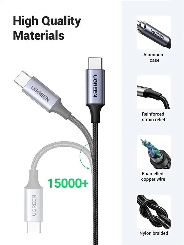 Cáp dữ liệu Type-C sang AV 3.5mm có chip dài 1m Ugreen (20192) — ảnh 7
