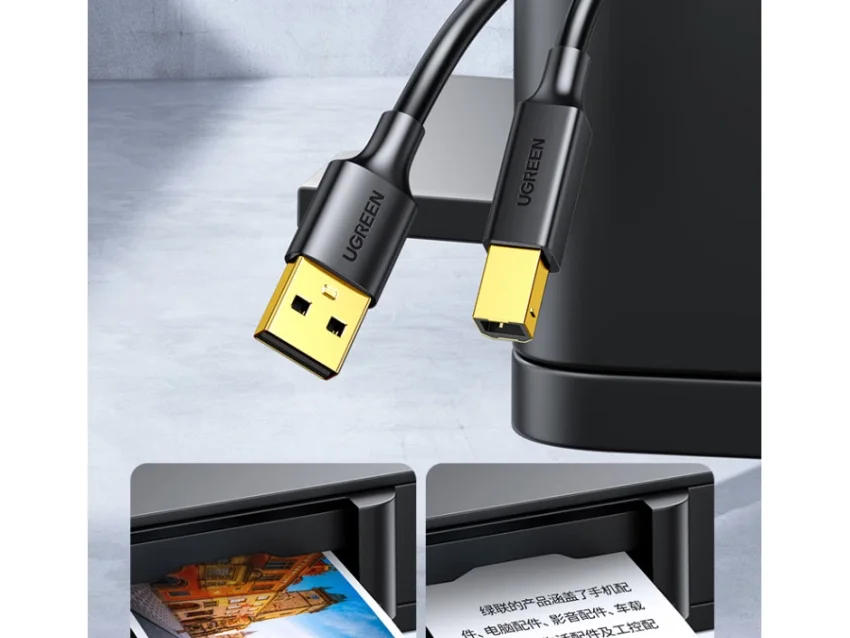 Cáp dữ liệu USB 2.0 cho máy in truyền dữ liệu từ máy tính ra máy in dài 1.5m Ugreen (10350) — ảnh 2