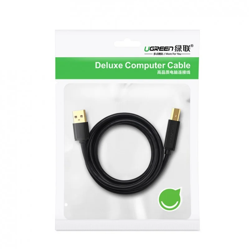 Cáp dữ liệu USB 2.0 cho máy in truyền dữ liệu từ máy tính ra máy in dài 2m Ugreen (20847) — ảnh 6