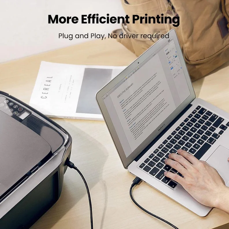 Cáp dữ liệu USB 2.0 cho máy in truyền dữ liệu từ máy tính ra máy in dài 5m Ugreen (10352) — ảnh 6