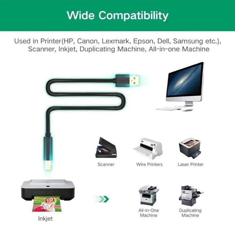 Cáp dữ liệu USB 2.0 nối dài có chipset truyền dữ liệu giữa máy tính và USB dài 5M, Ugreen (20213) — ảnh 3