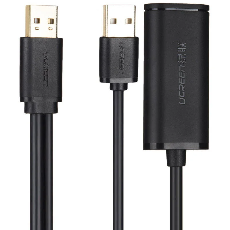 Cáp dữ liệu USB 2.0 nối dài có chipset truyền dữ liệu giữa máy tính và USB dài 5M, Ugreen (20213) — ảnh 1
