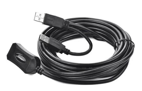 Cáp dữ liệu USB 2.0 nối dài có chipset truyền dữ liệu giữa máy tínhvà USB,dài 10M Ugreen (20214)
