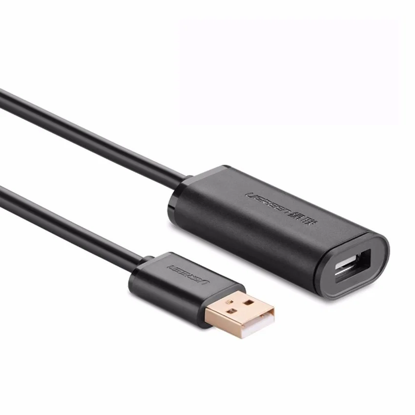 Cáp dữ liệu USB 2.0 nối dài truyền dữ liệu giữa máy tính và ổ cứng USB có chipset dài 5m Ugreen(10319)