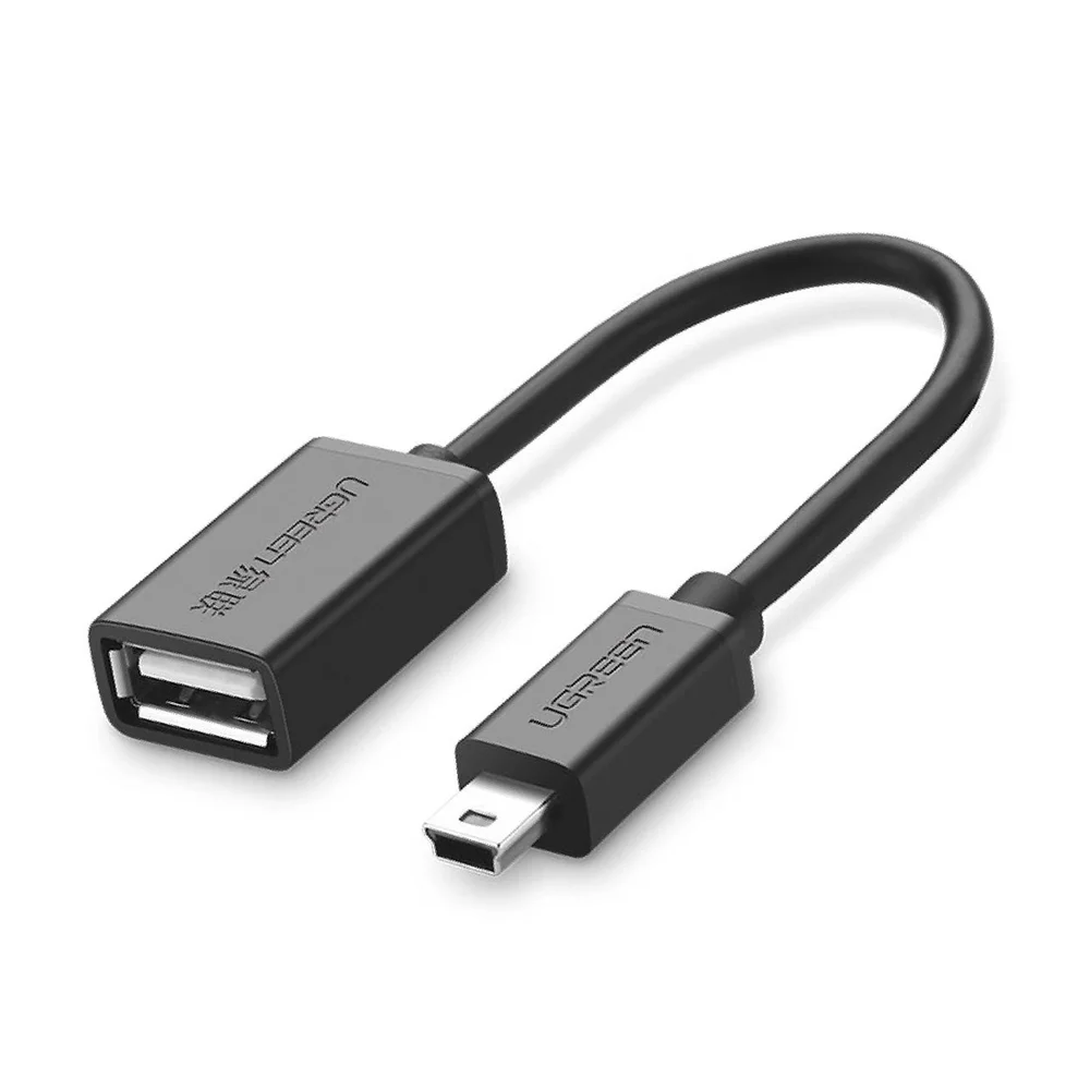 Cáp dữ liệu USB 2.0 OTG truyền dữ liệu giữa điện thoại và ổ cứng USB dài 15cm Ugreen (10383)
