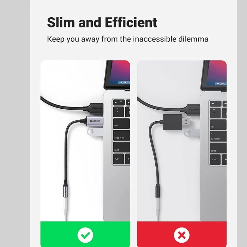 Cáp dữ liệu Usb 2.0 sang AV 3.5mm dài 25cm Ugreen (30757) — ảnh 5