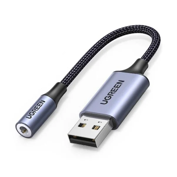 Cáp dữ liệu Usb 2.0 sang AV 3.5mm dài 25cm Ugreen (30757)