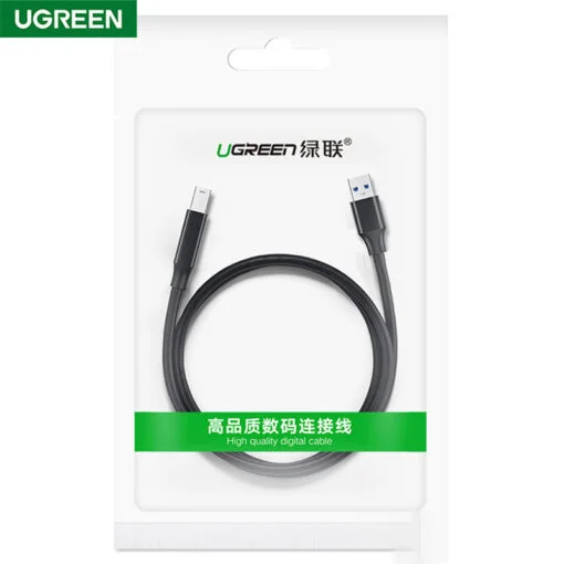 Cáp dữ liệu USB 3.0 cho máy in , truyền dữ liệu từ máy tính ra máy in dài 1m Ugreen (30753)