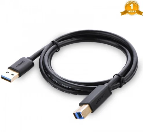 Cáp dữ liệu USB 3.0 cho máy in truyền dữ liệu từ máy tính ra máy in dài 2m Ugreen (10372)