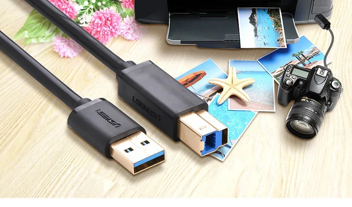 Cáp dữ liệu USB 3.0 cho máy in truyền dữ liệu từ máy tính ra máy in dài 2m Ugreen (10372) — ảnh 5