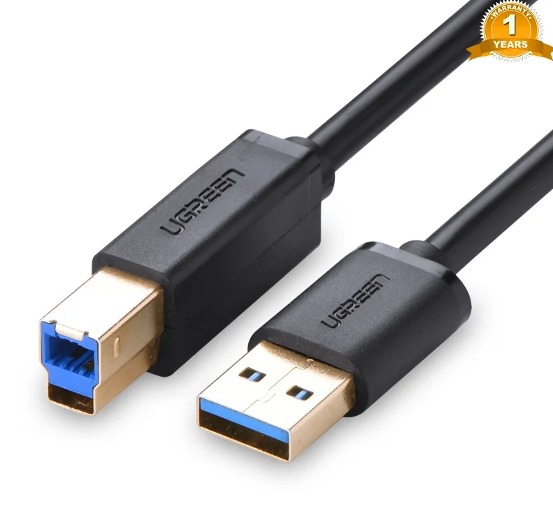 Cáp dữ liệu USB 3.0 cho máy in truyền dữ liệu từ máy tính ra máy in dài 2m Ugreen (10372)