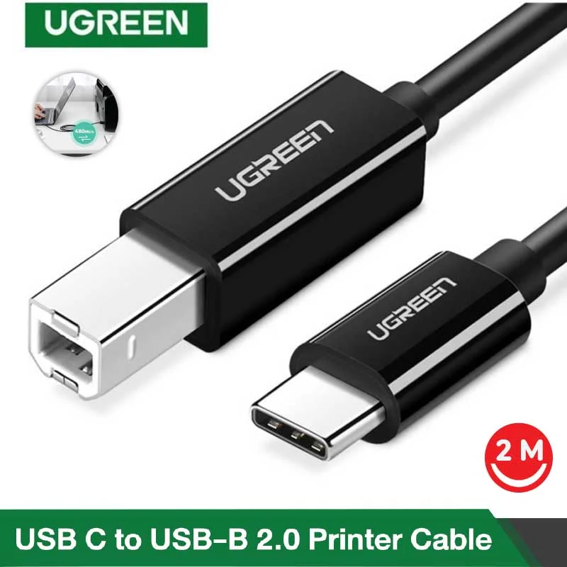 Cáp dữ liệu USB 3.0 cho máy in truyền dữ liệu từ máy tính ra máy in dài 2m Ugreen (50446) — ảnh 2