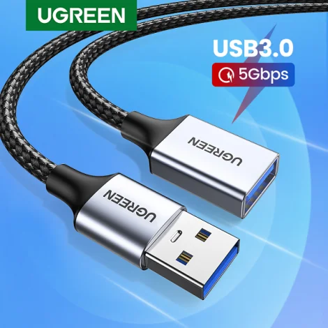 Cáp dữ liệu USB 3.0 nối dài truyền dữ liệu giữa máy tính và ổ cứng USB dài 2m Ugreen (10497) — ảnh 5