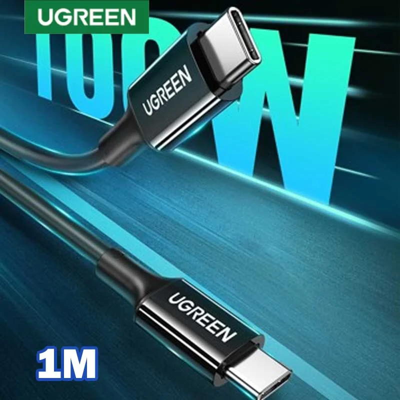 Cáp dữ liệu USB C truyền dữ liệu từ máy tính ra điện thoại dài 1M màu đen Ugreen (80371) — ảnh 2
