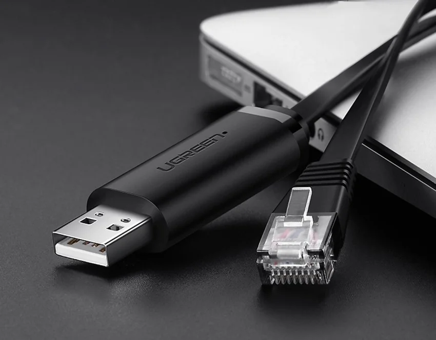 Dây chuyển đổi có chipset USB 2.0 sang RJ45 có chipset dài 3M Ugreen (60813)