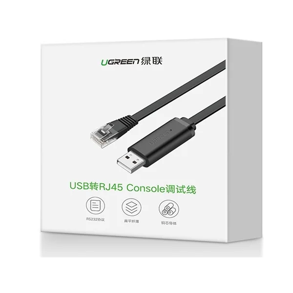 Dây chuyển đổi có chipset USB 2.0 sang RJ45 có chipset dài 3M Ugreen (60813)