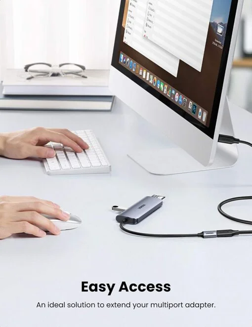 Cáp dữ liệu USB Type-c Gen 2 nối dài 1M Ugreen (10387)